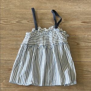 Disco Olive Striped Tank Top